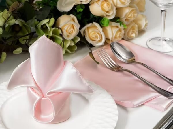 מפית שולחן ורוד בהיר