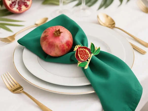 חבק מפיות רימון לעיצוב שולחן