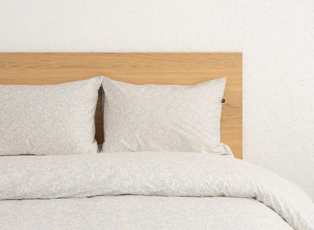 סט מצעים GRAY FLOWER למיטת נוער