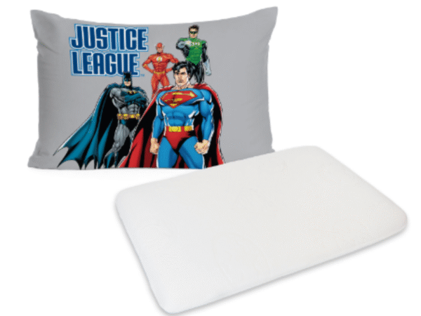 כרית ממורי ממותגת Justice League + ציפית מתנה GAP