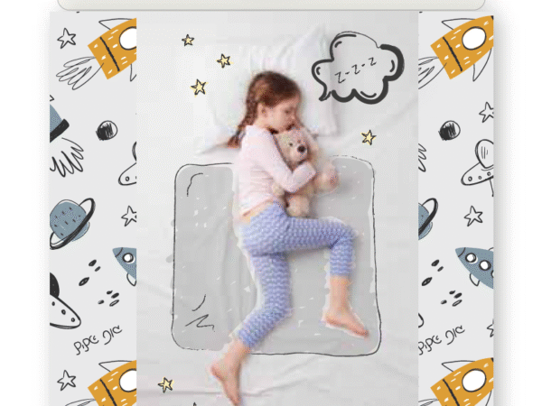 סדינית הקסם חלל – סדין מיוחד לגמילה מחיתולים