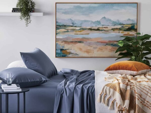 ציפה לשמיכה במבוק Indigo